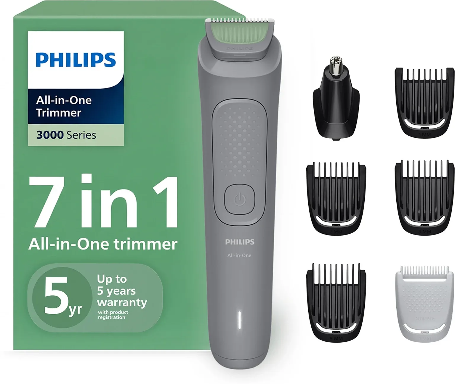Philips MG3911/15 Multi-Grooming All-in-One Body Trimmer 3000 Series for Men